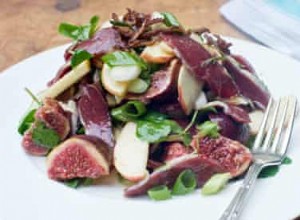 La recette de la salade de canard fumé et de figues d Angela Hartnett 