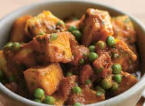 Mattar paneer :recette de fromage et petits pois sucrés et épicés 