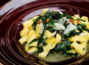 Recette des tagliatelles aux pignons de pin, câpres et kale d Angela Hartnett 