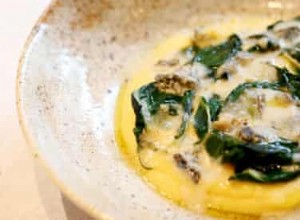 Recette de bette à carde d Angela Hartnett avec polenta et fromage bleu 