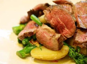 Agneau printanier d Angela Hartnett avec pommes de terre charlotte et brocoli - recette 