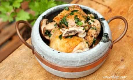 La recette du poulet aux champignons et au cumin d Angela Hartnett 