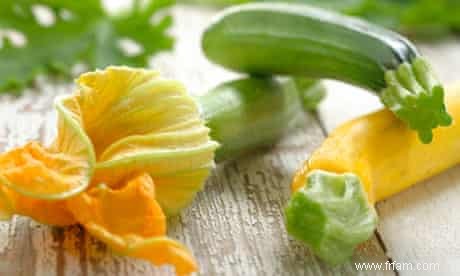 Recette Risotto de courgettes et tempura de fleurs de courgettes 