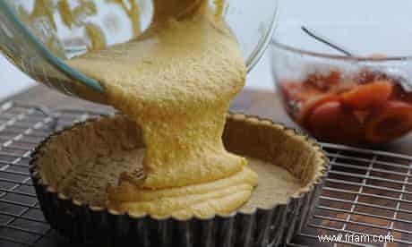 Tarte aux amandes et abricots de Dan Lepard 