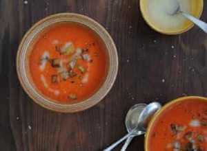 Soupe de patatas bravas avec allioli sans œuf 