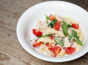 La recette des penne au thon et tomates cerises d Angela Hartnett 