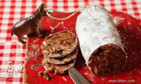 Salami au chocolat pour les enfants 