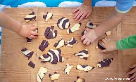 Mélangez et associez des biscuits friables pour les enfants 