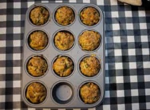 Muffins salés feta, épinards et poivrons rouges pour enfants 