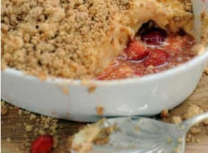 Recette du crumble de crème anglaise au mascarpone aux fraises de Dan Lepard 