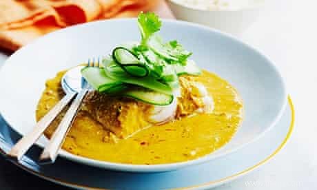 Recettes familiales d Anna Gare :Curry de poisson crémeux à la noix de coco 