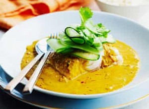 Recettes familiales d Anna Gare :Curry de poisson crémeux à la noix de coco 