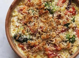 La recette du gratin de brocoli et maquereau fumé de Nigel Slater 