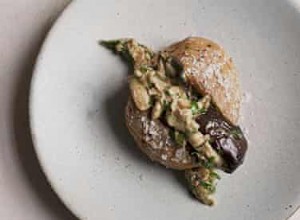 Pomme de terre au four avec recette d aubergine et de crème de Nigel Slater 