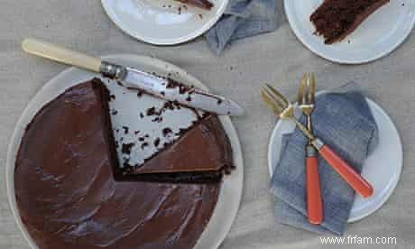 Sachertorte sans gluten, sans œufs, sans produits laitiers 