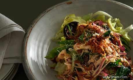 Les recettes de Neil Perry :Salade de laitue iceberg et champignons 