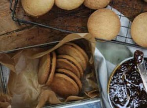 Alfajores sans gluten avec garniture au caramel sans produits laitiers 