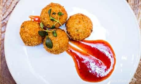 Croquettes de quinoa de Martin Morales avec confiture de piment rocoto 