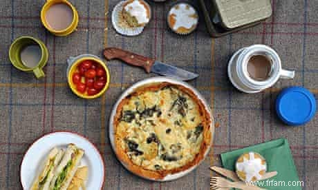 Pâtisserie légère, fraîche et faible en gras avec du fromage blanc à pâte molle 