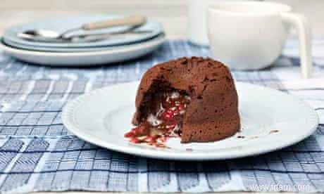 Puddings fondants à l orange, au gingembre et à la framboise - avec des extras cachés 