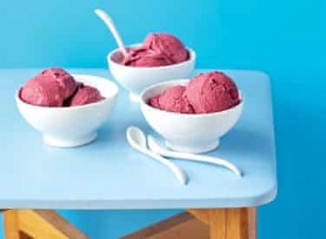 Recette de glace au cassis 