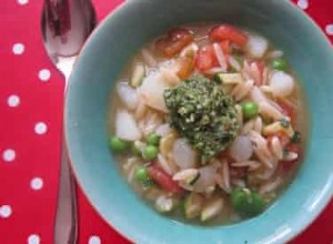 Comment faire une soupe minestrone au pesto – recette 