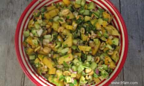 Comment faire du chaat aux cacahuètes et à la mangue – recette 