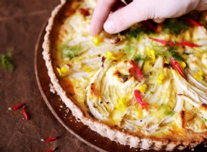 Cuisine de saison :tarte au fenouil et poireaux 