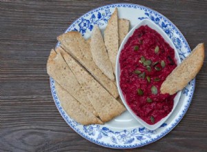 Houmous de betterave de Jack Monroe avec recette de pain plat 