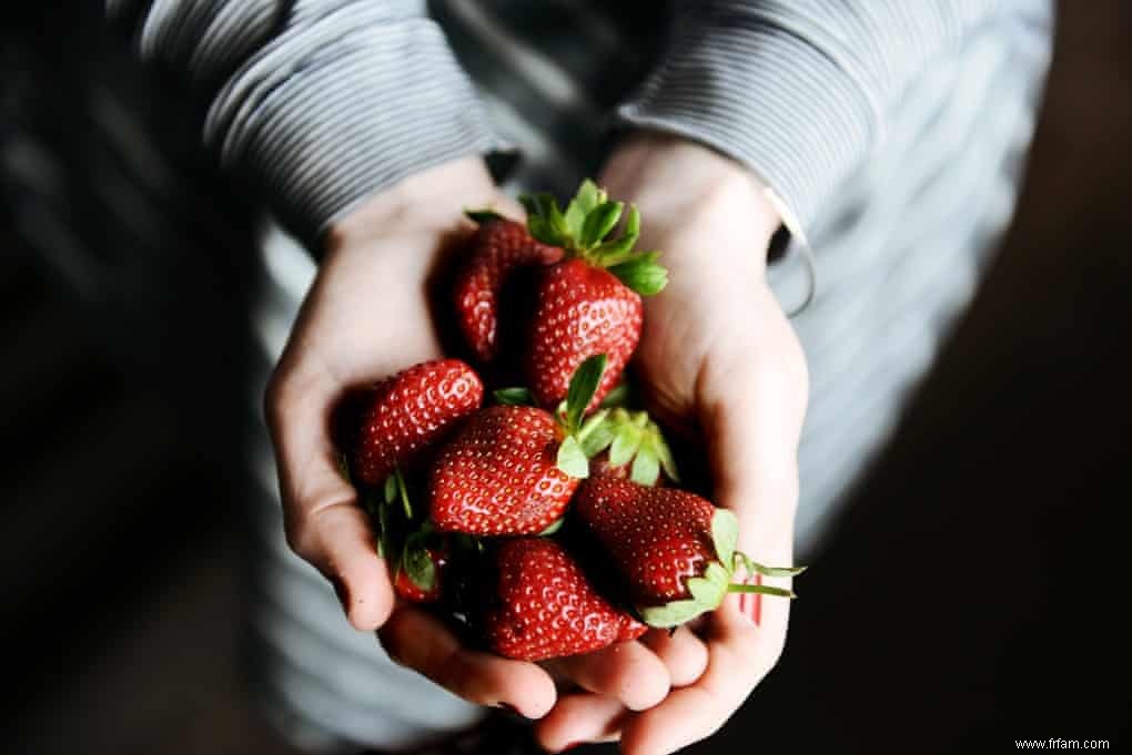 Plats de saison :pudding aux fraises fraîches d Australie 