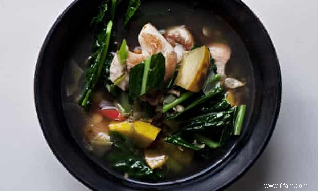 Soupe au poulet, cavolo nero et courge de Nigel Slater 