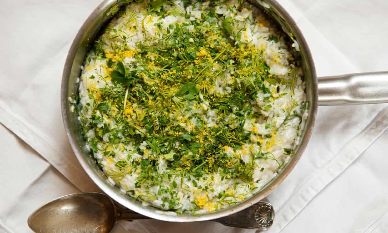 La recette du risotto printanier aux herbes de Jack Monroe 