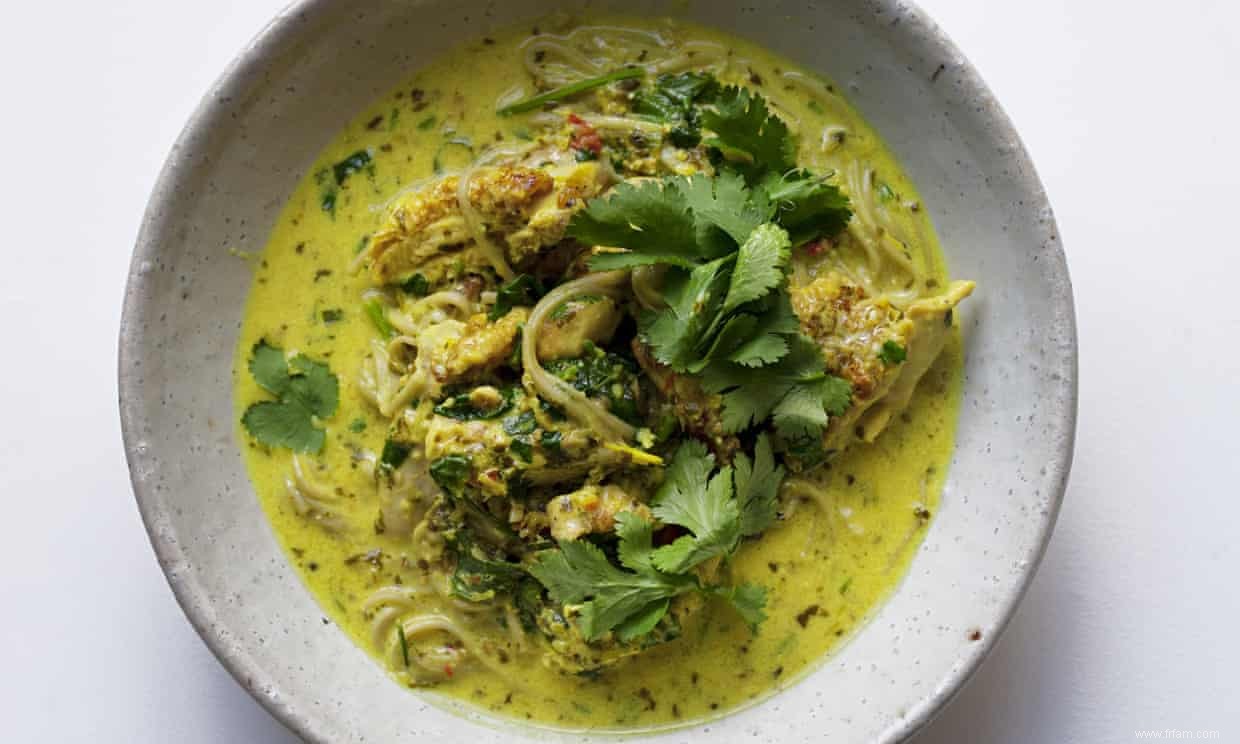 Recette rapide de laksa au poulet de Nigel Slater 