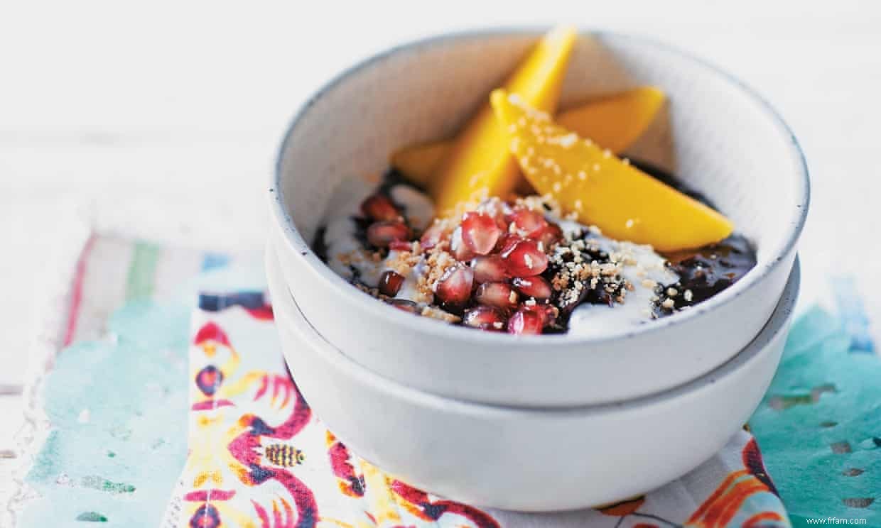 Chinatown Kitchen :recette de riz gluant noir à la mangue 