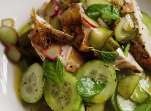 La salade d été de Nigel Slater avec des recettes de viande 