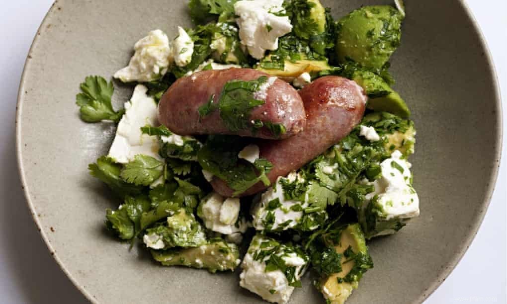 Recette de saucisses de Nigel Slater à l avocat et à la feta 