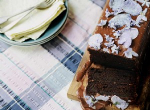 Cuisine de saison :gâteau au chocolat aux violettes confites 