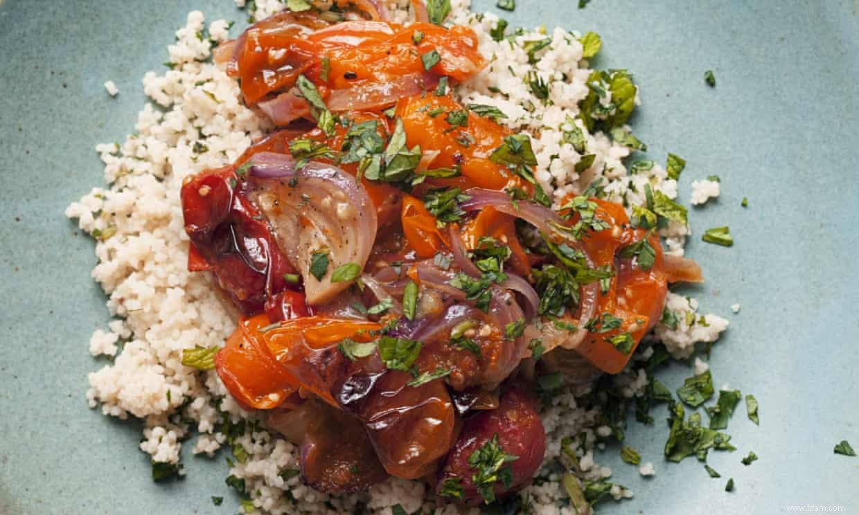 Recette du couscous de tomates rôties à la menthe et au persil de Nigel Slater 