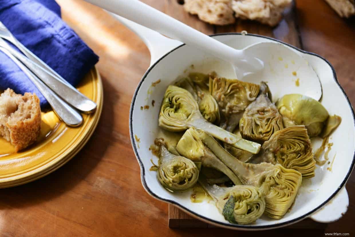 Cuisine de saison :recette de bébés artichauts braisés 