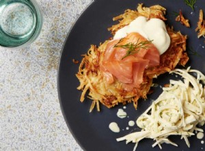 La cuisinière du week-end :les recettes de Thomasina Miers de röstis de céleri-rave au saumon fumé et de pommes au four avec crème de fenouil salé 