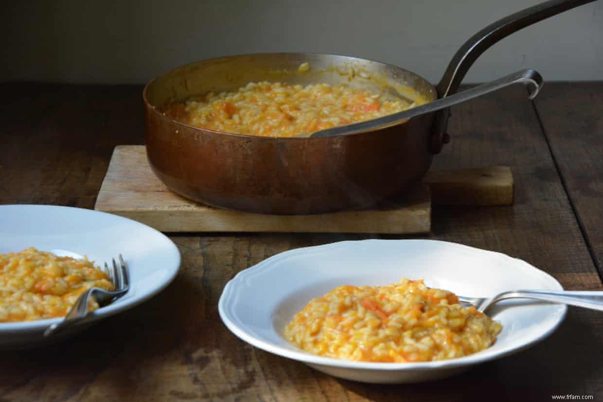 Risotto à la citrouille rôtie de Rachel Roddy 