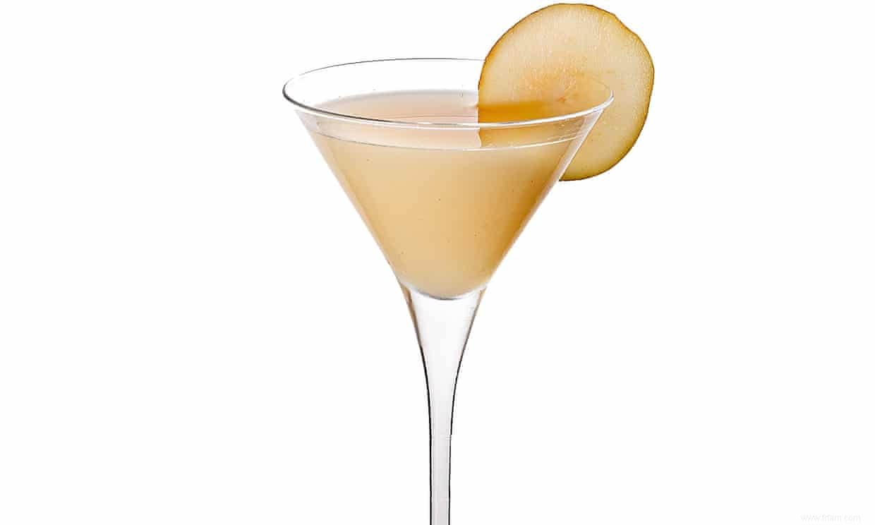 Le bon mixeur :recette cocktail martini poire épicé 