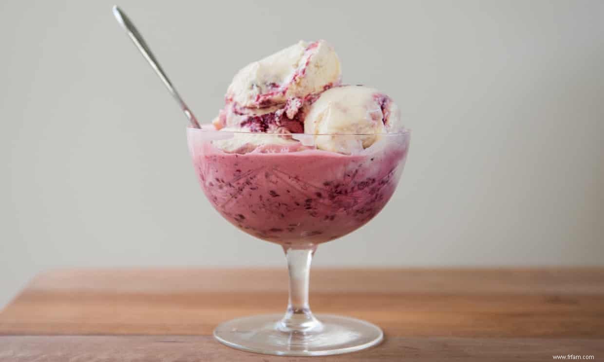 Cuisine de saison :glace à la framboise fraîche, gourmande et fraîche 