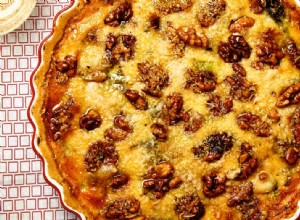 La cuisinière du week-end :les recettes post-Noël de Thomasina Miers pour la tarte au fromage bleu et aux poireaux, et le parfait au romarin, aux amandes et au miel 