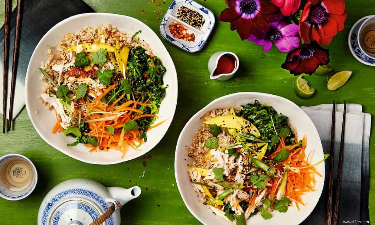 Le cuisinier du week-end :les recettes de Thomasina Miers pour un bun cha vietnamien et un bol de riz japonais 