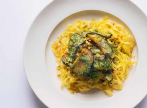 Recette d aubergines et de pâtes au pesto de Nigel Slater 