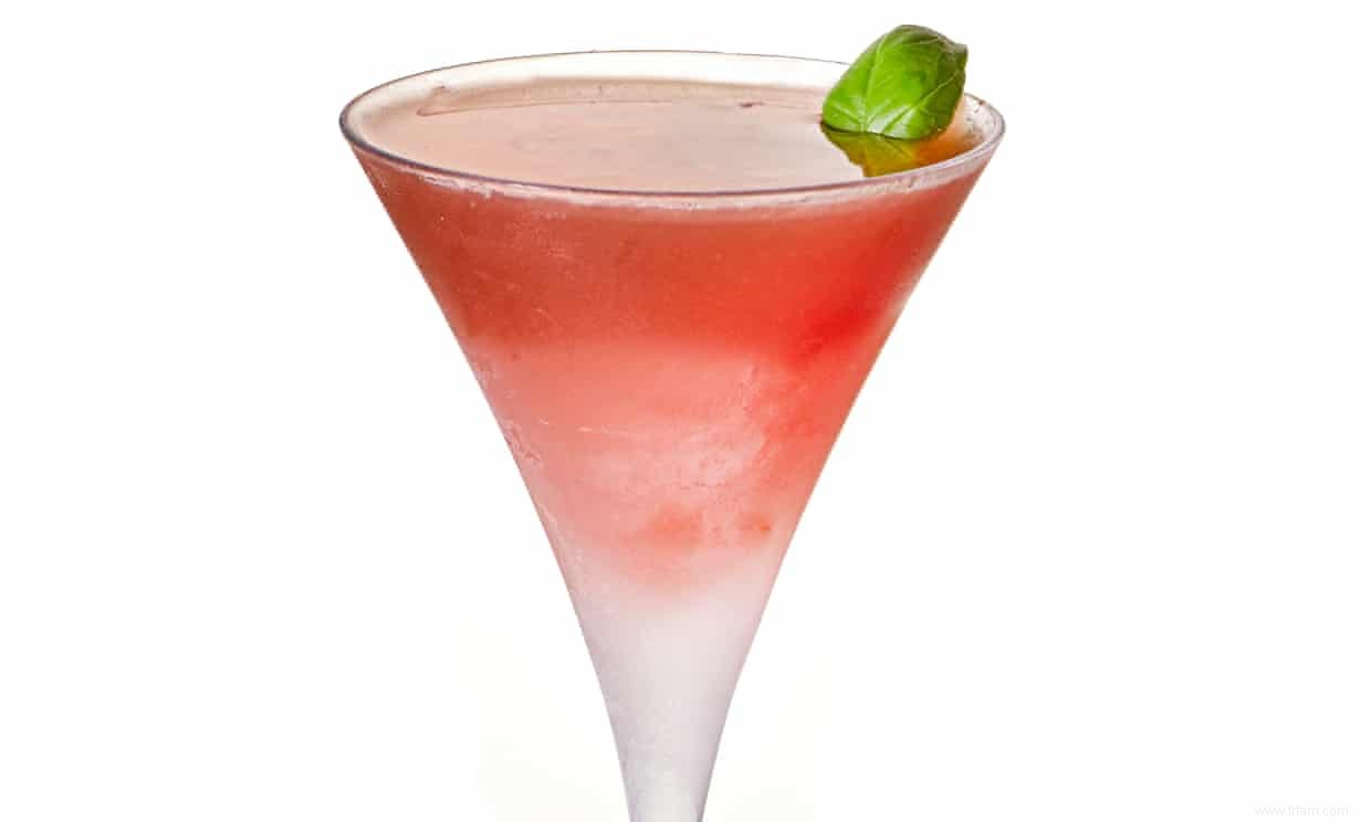 Cocktail de la semaine :recette martini fraise basilic 