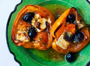 Poivrons cuits au four de Nigel Slater avec tomates et feta 