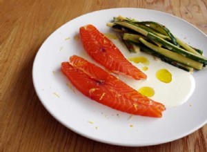 Petites assiettes de Nuno Mendes :saumon avec courgette, concombre et yaourt 