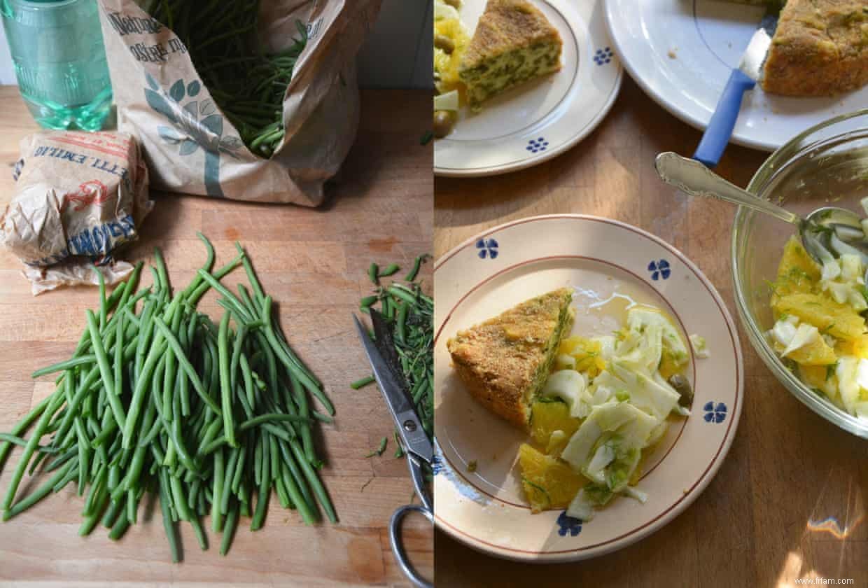 La recette des haricots verts et pommes de terre de Rachel Roddy 